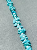 Native American Beautiful Vintage Santo Domingo Turquoise White Shell Necklace-Nativo Arts
