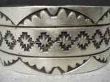 Rick Etcitty Vintage Navajo Sterling Silver Bracelet Native American-Nativo Arts