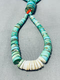 One Of The Best Ever Vintage Santo Domingo Turquoise Heishi Necklace-Nativo Arts