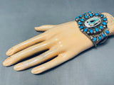The Best Vintage Native American Navajo Bluejay Turquoise Sterling Silver Bracelet-Nativo Arts