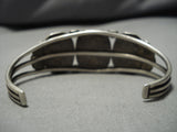 Incredible Vintage Native American Navajo Cerrillos Turquoise Sterling Silver Bracelet Old-Nativo Arts