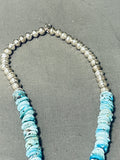 Rare Native American Navajo Spiny Oyster Turquoise Sterling Silver Huge Dragonfly Necklace-Nativo Arts