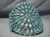 Tso Navajo Turquoise Sterling Silver Bracelet Native American-Nativo Arts