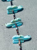 Wonderful Vintage Native American Zuni Turquoise Turtles Sterling Silver Necklace-Nativo Arts