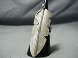 Spectacular Navajo Sterling Silver Feather Ring Native American-Nativo Arts