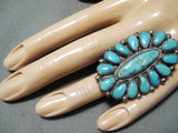 Astounding Vintage Navajo Turquoise Sterling Silver Ring Native American Old-Nativo Arts