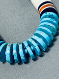 Native American Marvelous Vintage Santo Domingo Turquoise Pipestone Serpentine Jet Necklace-Nativo Arts