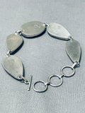 Del Billie Fabulous Native American Navajo 5 Honeybee Sterling Silver Link Bracelet-Nativo Arts