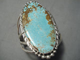 Tremendous San Felipe #8 Turquoise Sterling Silver Bracelet-Nativo Arts