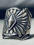 Artist Sunny Reeves Incredible Vintage Native American Navajo Sterling Silver Ring-Nativo Arts