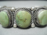 Signed Vintage Native American Navajo Royston Turquoise Sterling Silver Bracelet-Nativo Arts