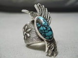 Best Native American Navajo Last Chance Turquoise Sterling Silver Hummingbird Ring-Nativo Arts