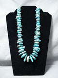 Amazing Vintage Native American Navajo Large Royston Turquoise Necklace-Nativo Arts