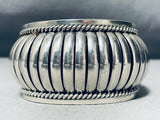 Basket Of Silver Vintage Native American Navajo Sterling Bracelet Cuff-Nativo Arts