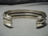 Exquisite Vintage Zuni Native American Sterling Silver Turquosie Bracelet-Nativo Arts