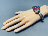 One Of The Best Purple Mohave Turquoise Native American Navajo Sterling Silver Bracelet-Nativo Arts
