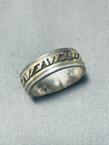 Gold And Silver Vintage Native American Navajo Sterling Ring-Nativo Arts