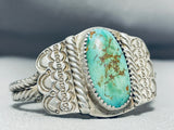 Exquisite Vintage Native American Navajo Royston Turquoise Sterling Silver Bracelet-Nativo Arts