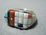 Fantastic Navajo Opal, Turquoise Sterling Silver Ring Native American-Nativo Arts