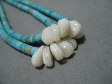 Astounding Vintage Navajo Native American Turquoise And Heishi Necklace-Nativo Arts
