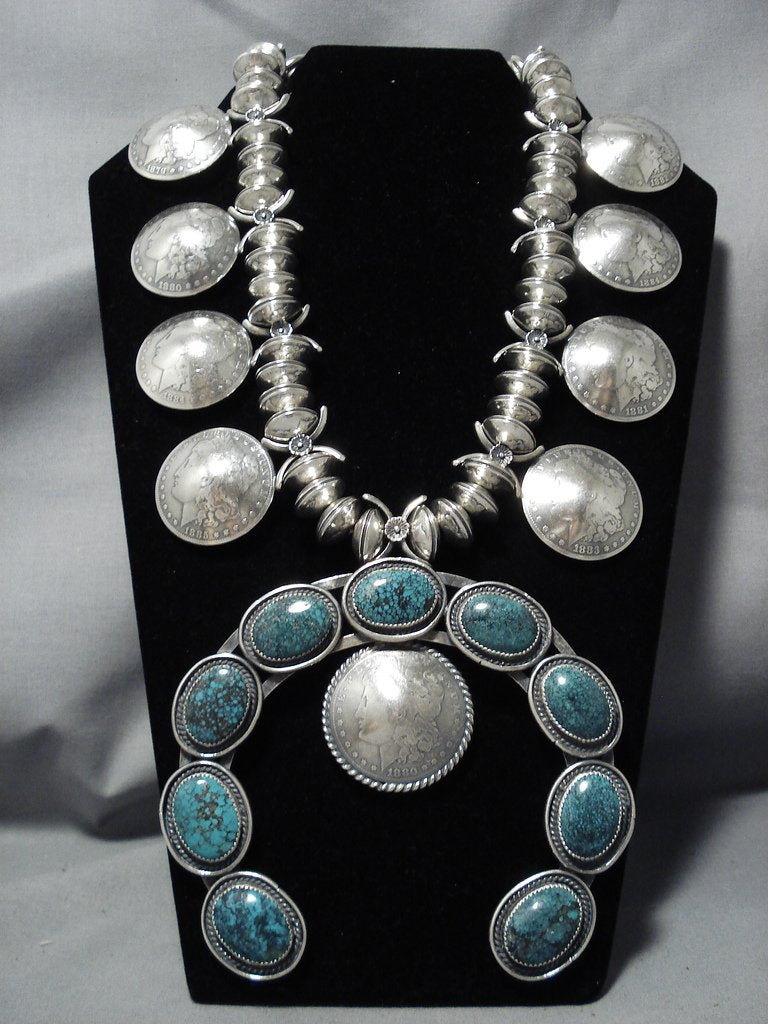 800 Gram Xxl Vintage Native American Jewelry Navajo Turquoise