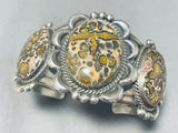 Best Leopard Jasper Vintage Native American Navajo Sterling Silver Bracelet-Nativo Arts