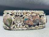 The Best Vintage Native American Navajo Boulder Turquoise Sterling Silver Bracelet-Nativo Arts