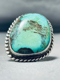 Incredible Vintage Native American Navajo Royston Turquoise Sterling Silver Ring-Nativo Arts