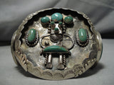 Best Vintage Native American Navajo Kachina Cerrillos Turquoise Sterling Silver Bracelet-Nativo Arts