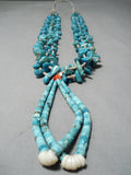Magnificent Vintage Native American Navajo Royston & Old Kingman Turquoise Necklace-Nativo Arts