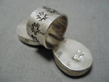 Rare Bumblebee Stone Navajo Sterling Silver Native American Ring-Nativo Arts