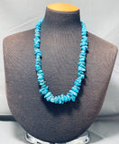 Native American Tremendous Vintage Santo Domingo Turquoise Sterling Silver Necklace-Nativo Arts