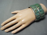 Astonishing San Felipe Royston Turquoise Sterling Silver Huge Bracelet-Nativo Arts