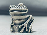 The Most Detailed Vintage Native American Navajo Sterling Silver Frog Ring-Nativo Arts