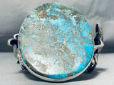 Monster 235 Gram Native American Turquoise Lizard Sterling Silver Bracelet-Nativo Arts