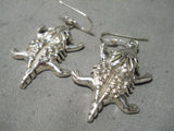 Wonderful Ann Miller Navajo Sterling Silver Earrings Native American-Nativo Arts