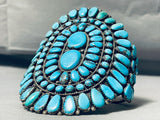 One Of The Best Ever Vintage Native American Navajo Turquoise Sterling Silver Bracelet-Nativo Arts