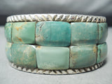 Amazing San Felipe Native American Royston Turquoise Sterling Silver Bracelet-Nativo Arts