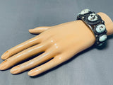 Museum Vintage Native American Navajo Dry Creek Turquoise Sterling Silver Bracelet-Nativo Arts