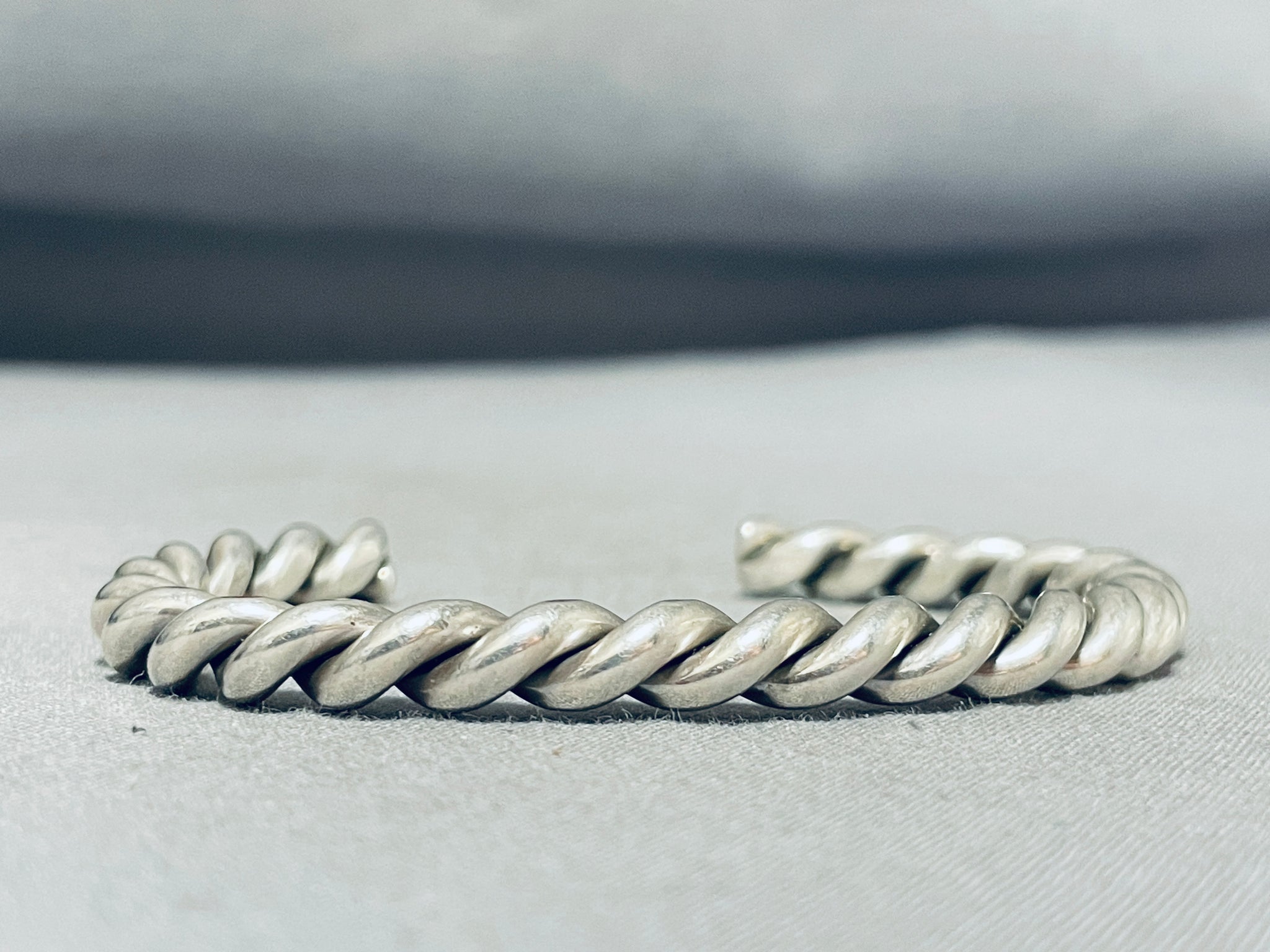 Vintage Sterling Silver purchases Rope Bracelet