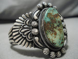Best Vintage Native American Navajo Leo Martinez Royston Turquoise Sterling Silver Bracelet-Nativo Arts
