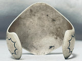 Huge Museum Morenci Turquoise Vintage Native American Navajo Sterling Silver Bracelet-Nativo Arts