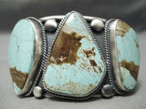 One Of Best Verdy Jake Vintage Native American Navajo Turquoise Sterling Silver Bracelet-Nativo Arts