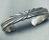 Traditional Vintage Native American Navajo Sterling Silver Bracelet-Nativo Arts