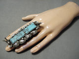 One Of The Craziest Native American Turquoise Sterling Silver Bird Ring-Nativo Arts