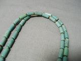 Rare Tubule Turquoise Wrap Around Sterling Silver Native American Necklace-Nativo Arts