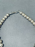 Opulent Vintage Native American Navajo 6 Morenci Turquoise Huge Sterling Silver Necklace-Nativo Arts