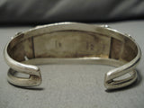 Museum Vintage Native American Navajo Mike Perry Turquoise Sterling Silver Bracelet Old-Nativo Arts