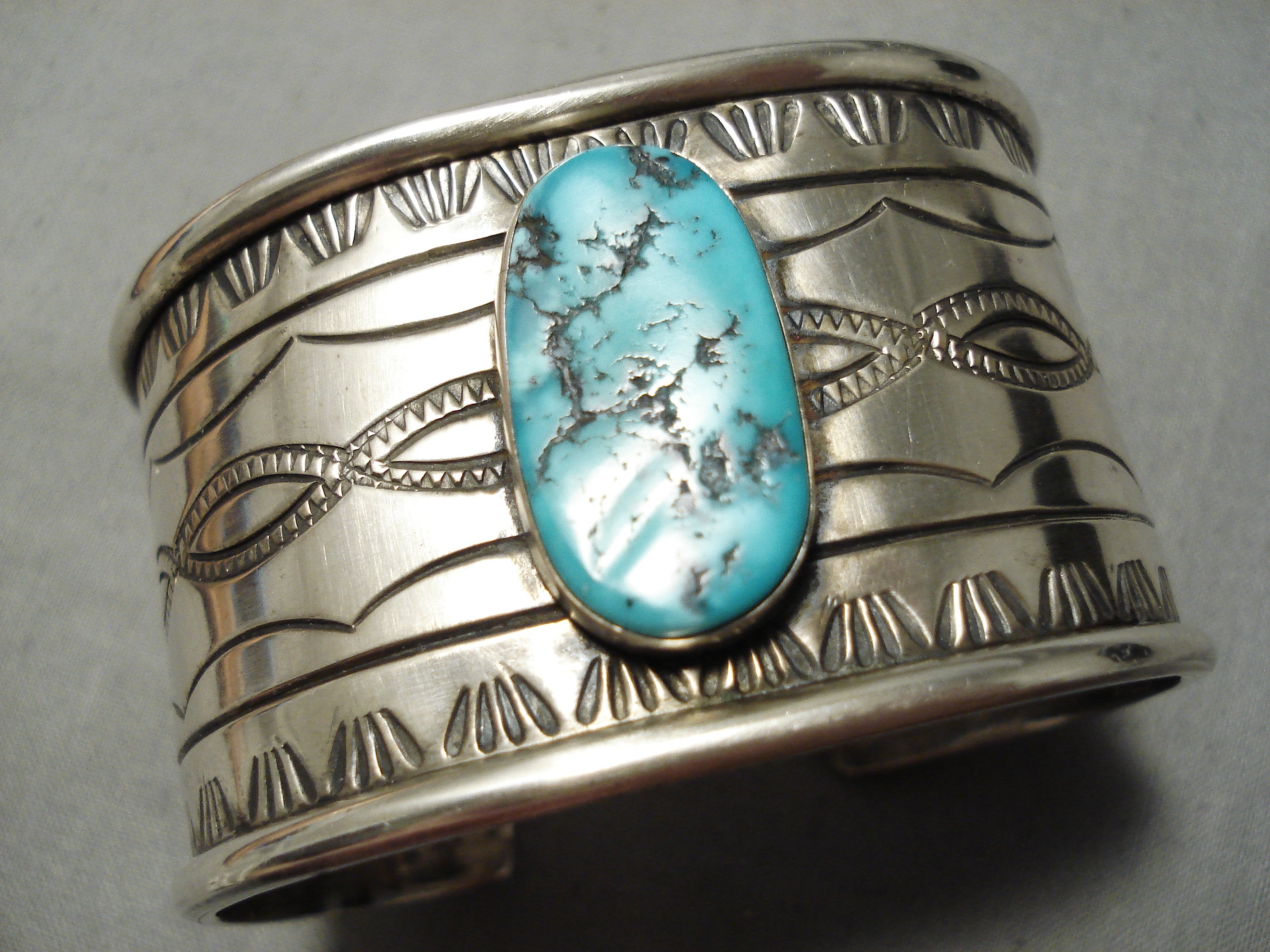 アクセサリー Navajo Don Platero Vintage Bangle Huge Vintage Native American Navajo Don Platero Turquoise Sterling