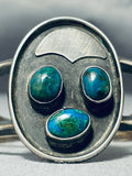 Unique Vintage Native American Navajo Turquoise Sterling Silver Bracelet-Nativo Arts